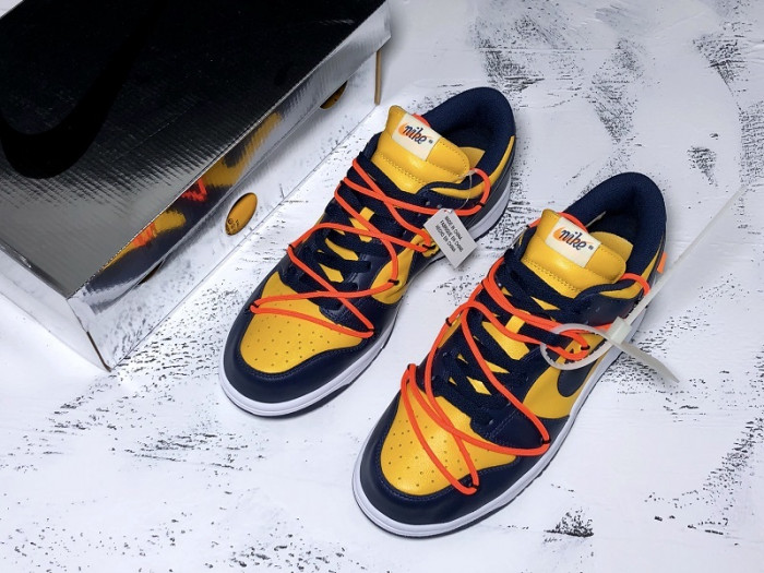 nike dunk low ofw michigan ct0856-700