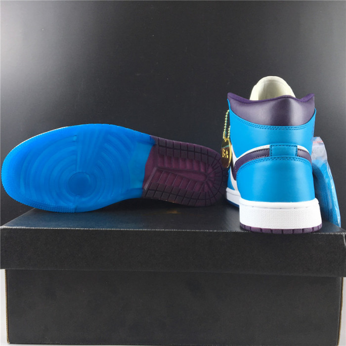 jordan 1 mid hornets  554724-415