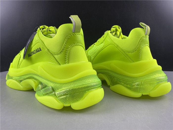 blcg sneaker triple.s.gomma fluorescent green 541624 w2ff1 3720