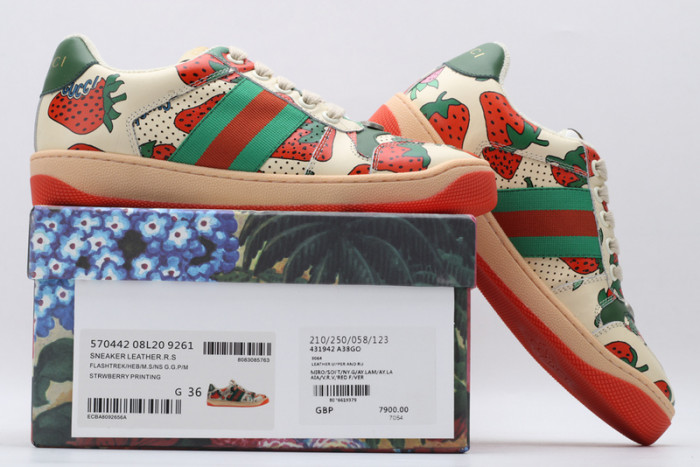G*u*i ace embroidered low-top sneaker