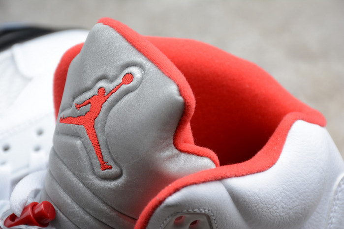 air jordan 5 retro fire red silver tongue (2020)  da1911-102