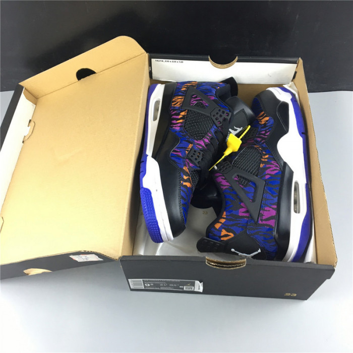 air jordan 4 gs tiger camo rush violet bq9043-005