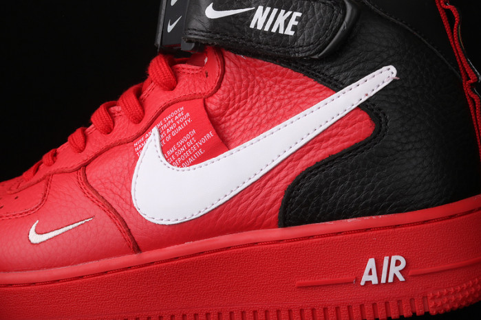 air force 1 mid utility university red  804609-605