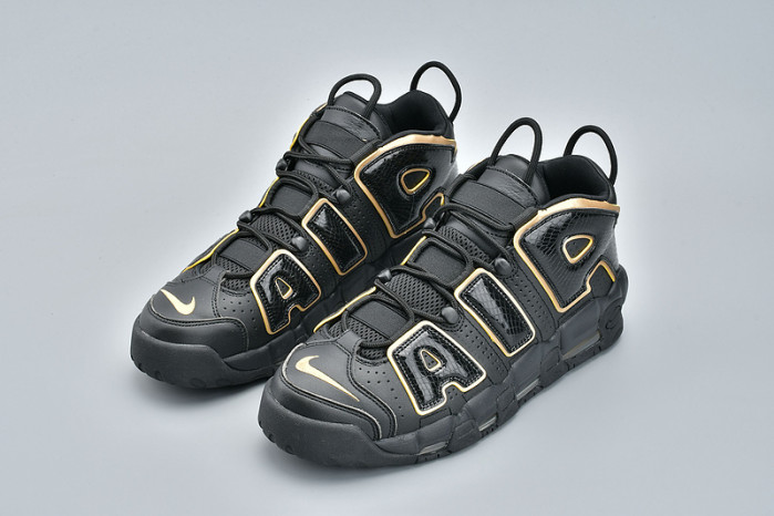 nike air more uptempo “france” black/metallic gold av3810-001