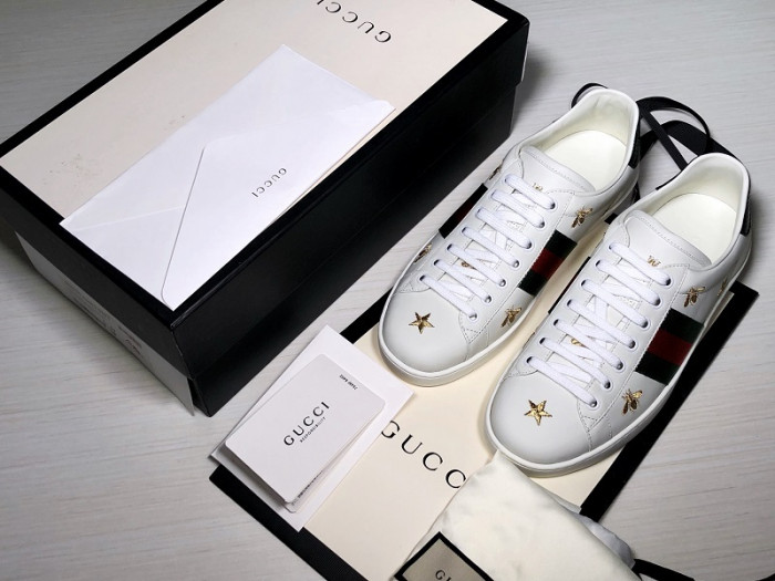 G*u*i ace embroidered low-top sneaker