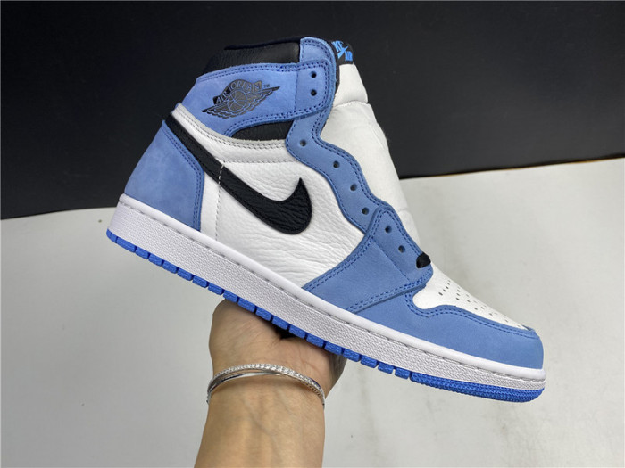 air jordan 1 retro high white university blue black 555088-134