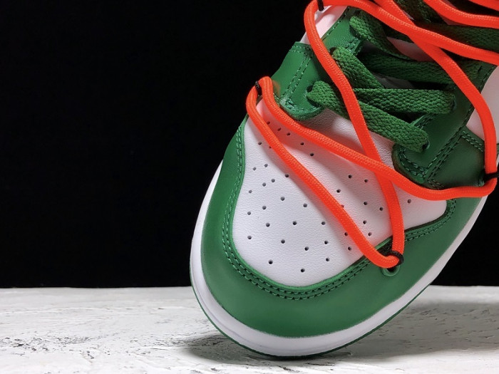 nike dunk low ofw pine green ct0856-100