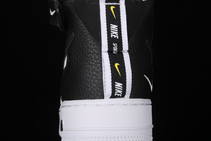 air force 1 mid utility white black  804609-103