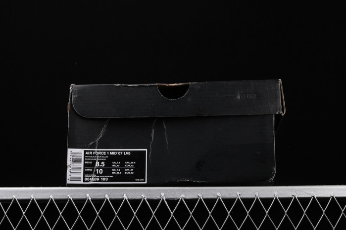 air force 1 mid utility white black  804609-103