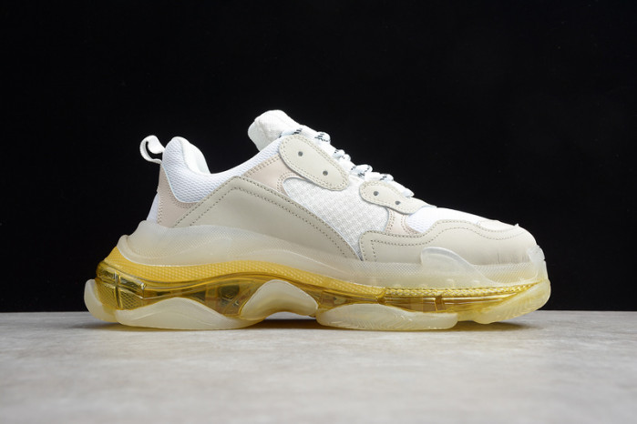 blcg sneaker triple.s.gomma white-yellow