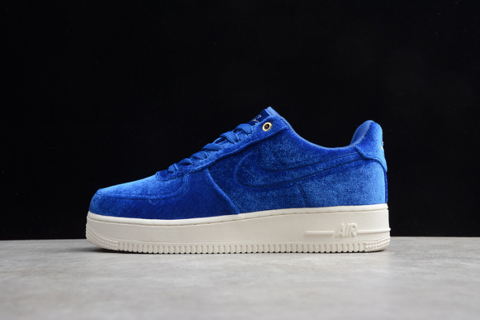 air force 1 low premium 3 velour blue void  at4144-400
