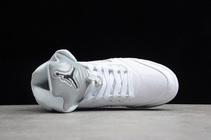 air jordan 5 retro metallic white (2015) 136027-130