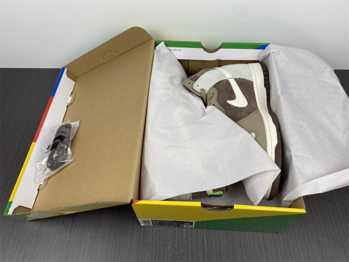 nike dunk high light chocolate - dh5348-100