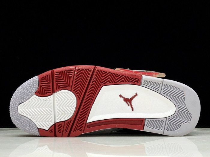 air jordan 4 fire red/white/black men 308497-160
