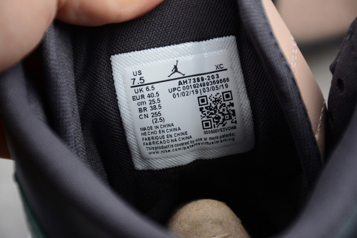 air jordan 1 high premium wmns green pink ah7389-203
