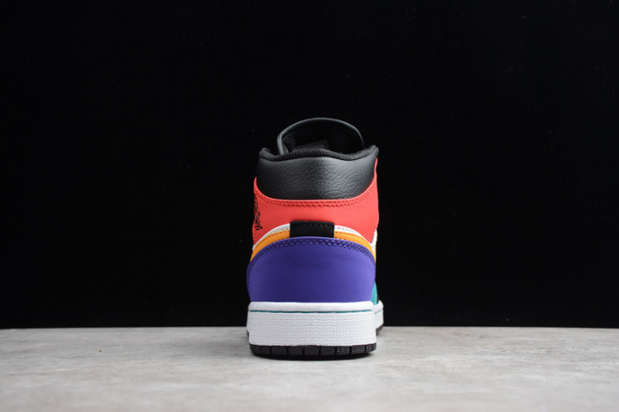 air jordan 1 mid bred multi-color 554724-125