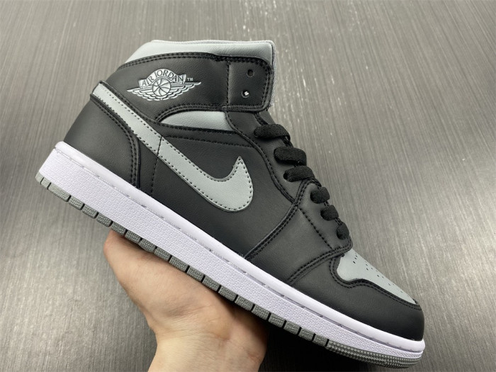 air jordan 1 mid black grey bq6472-007