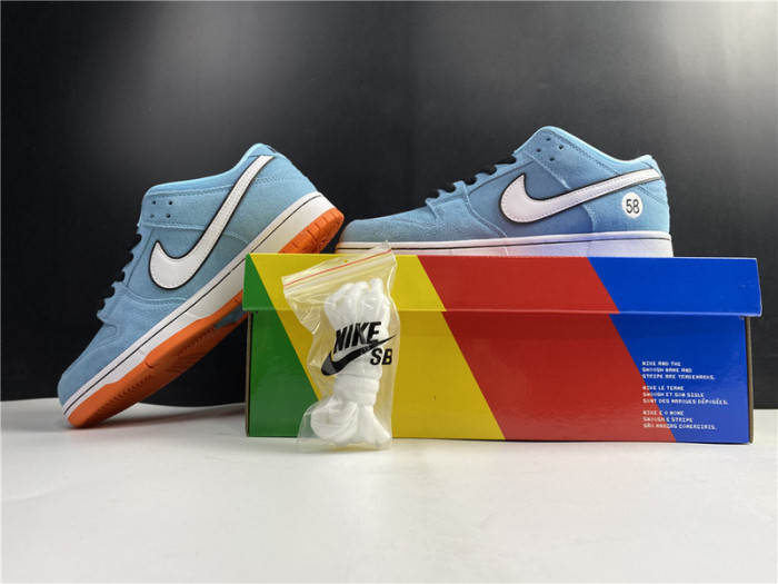 nike sb dunk low pro club 58 gulf x we club 58 bq6817-401