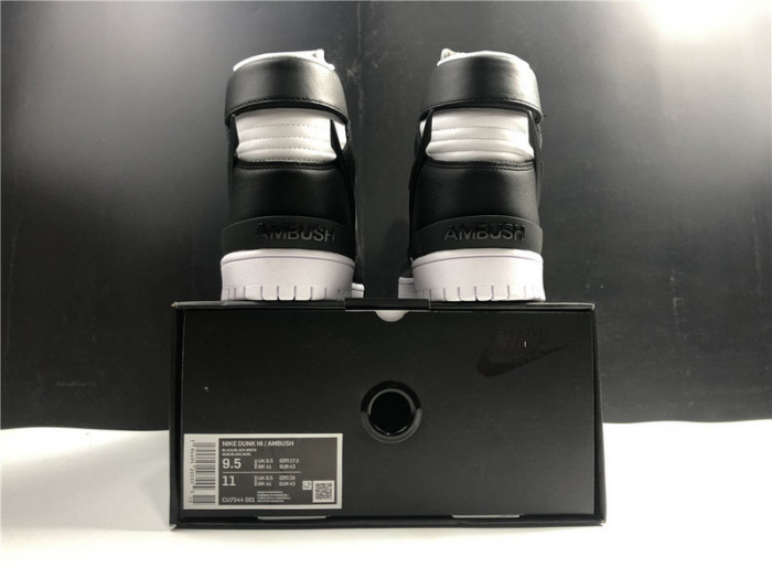 nike dunk high ambush black white cu7544-001