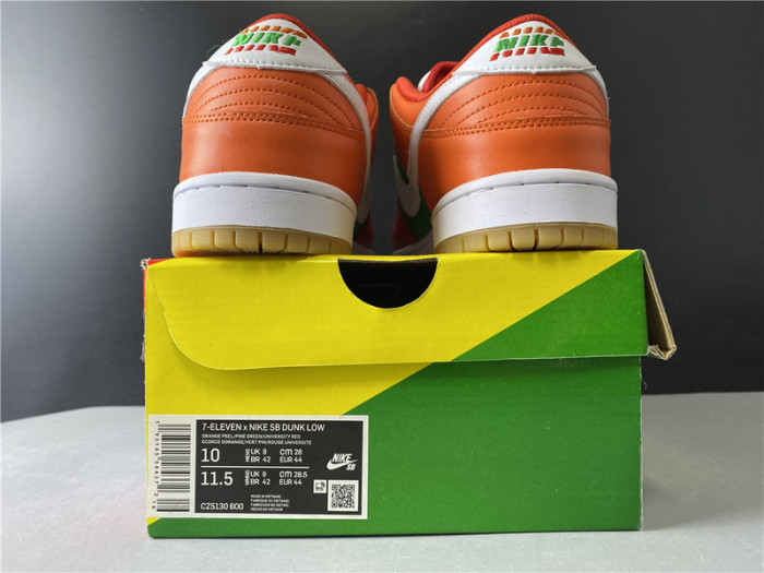 nike sb dunk low red orange green cz5130-600