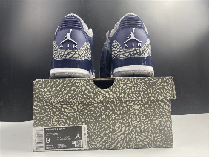 air jordan 3 “midnight navy”ct8532-401
