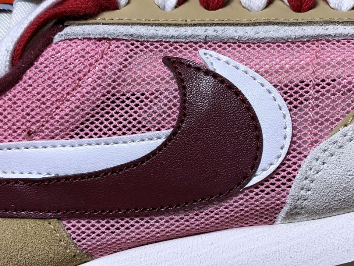 sacai x nike l0vtd waffle daybreak pink red white bv0073 500