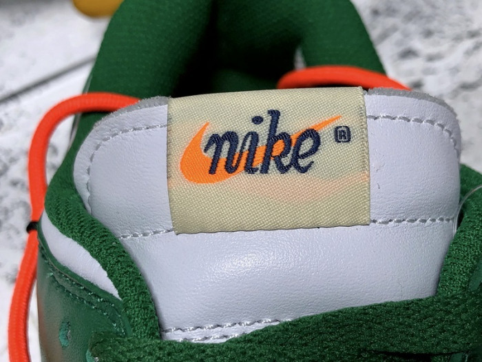 nike dunk low ofw pine green ct0856-100