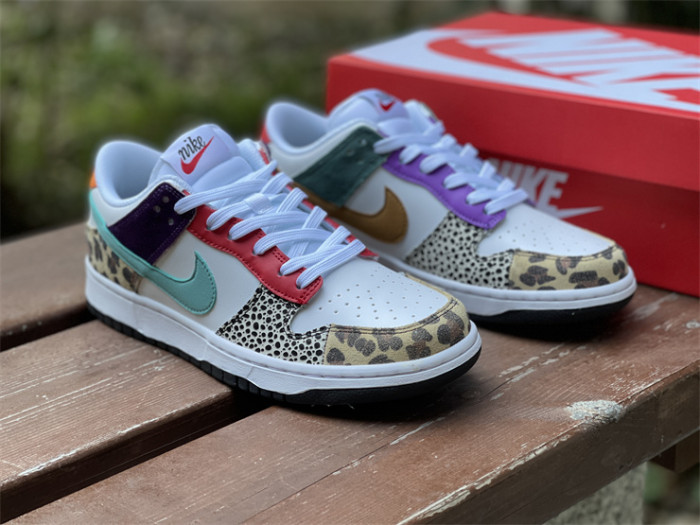 nike dunk low safari mix  - dn3866-100