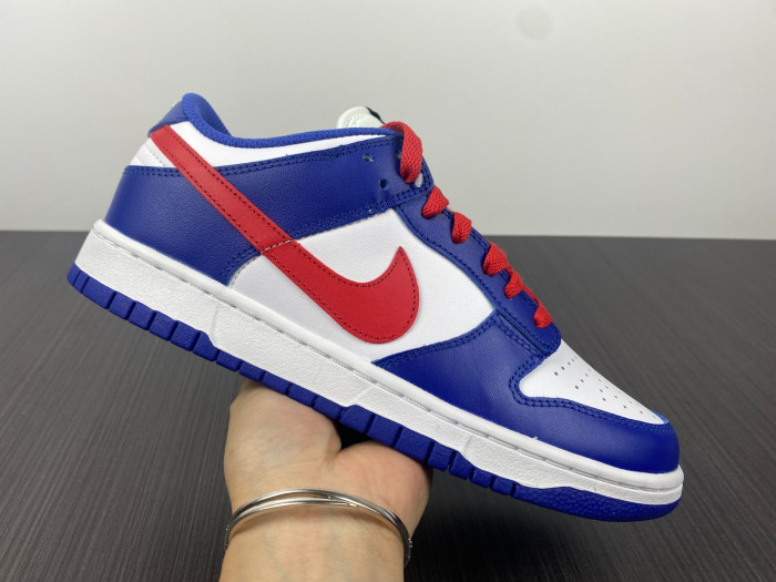 nike dunk low bright crimson game royal - cw1590-104