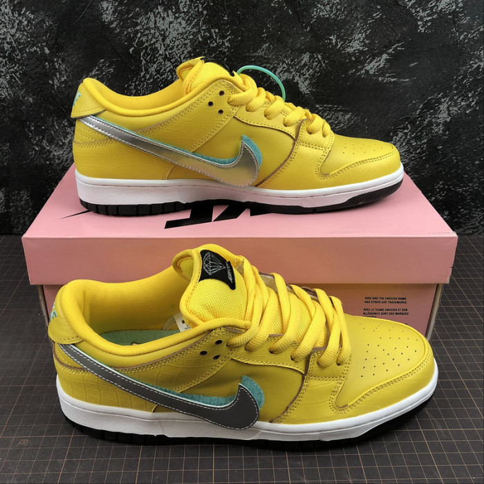 nike sb dunk low Di*m*nd s*pply co canary Di*m*nd (friends and family)  bv1310-700