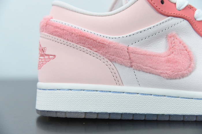 air jordan 1 low white pink grey  dm5443-666
