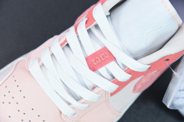 air jordan 1 low white pink grey  dm5443-666
