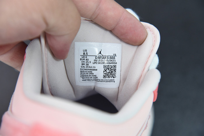 air jordan 1 low white pink grey  dm5443-666