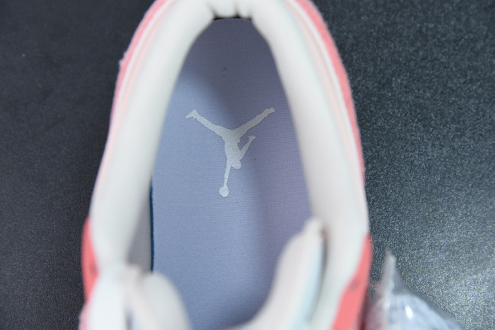 air jordan 1 low white pink grey  dm5443-666