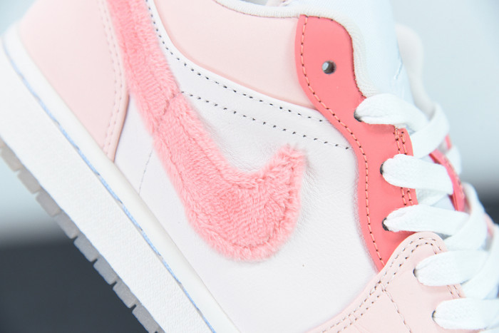 air jordan 1 low white pink grey  dm5443-666
