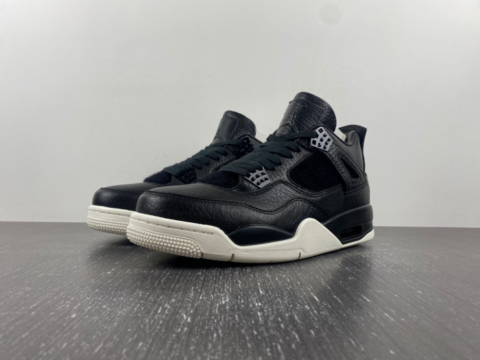 air jordan 4 retro premium "pinnacle" black/sail 819139-010