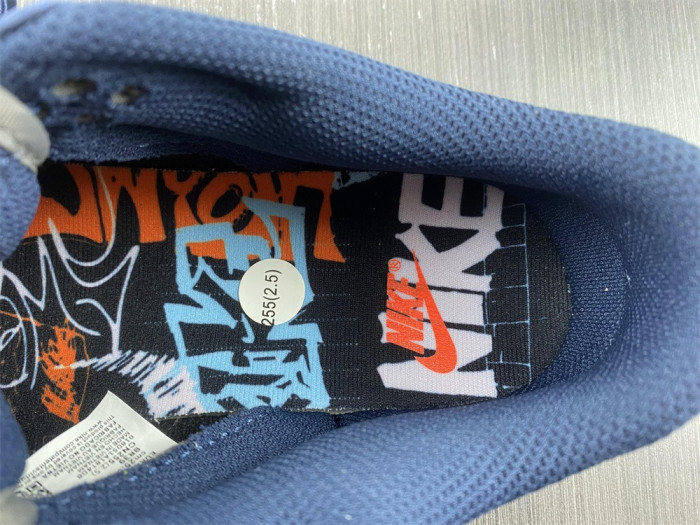 nike dunk low graffiti navy - dm0108-400