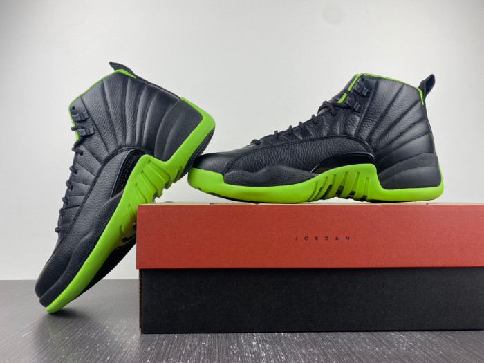 air jordan retro 12 black/green