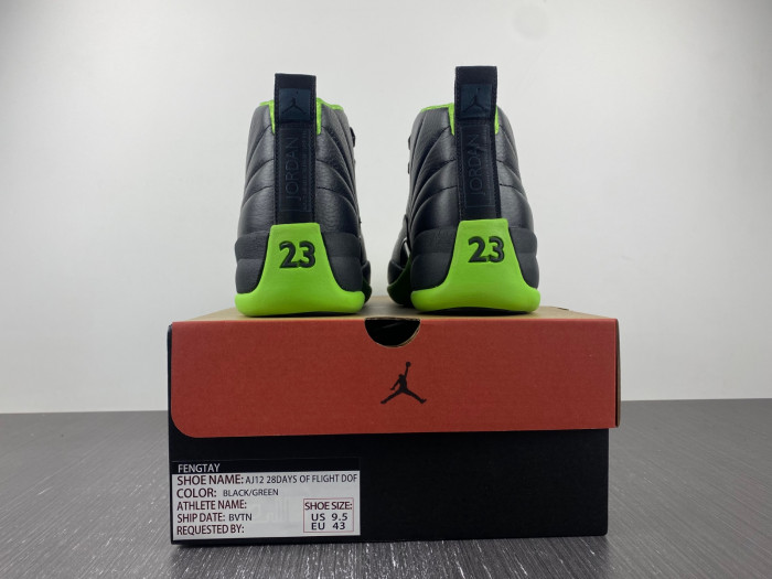 air jordan retro 12 black/green
