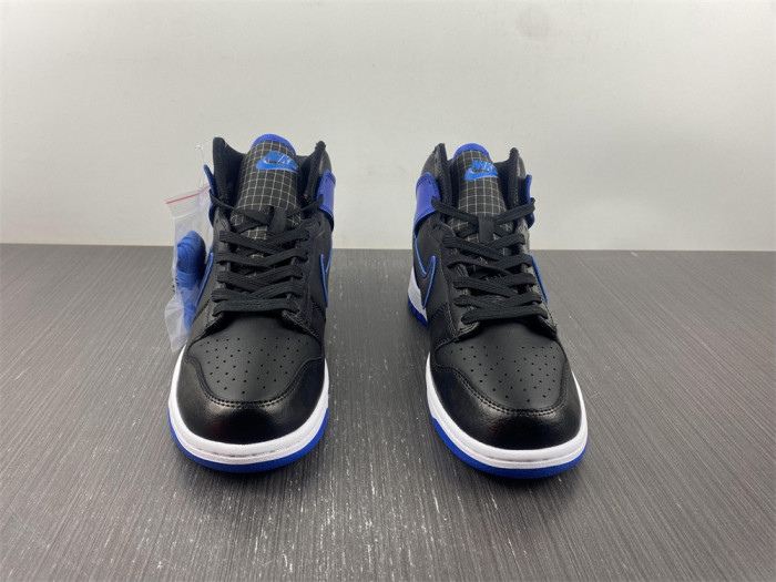 nike dunk high blue camo black/hyper royal-black-white - dd3359-001