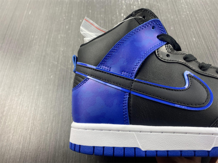 nike dunk high blue camo black/hyper royal-black-white - dd3359-001