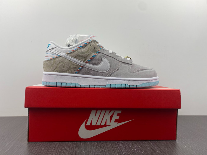 nike dunk low se barber shop grey - dh7614-500