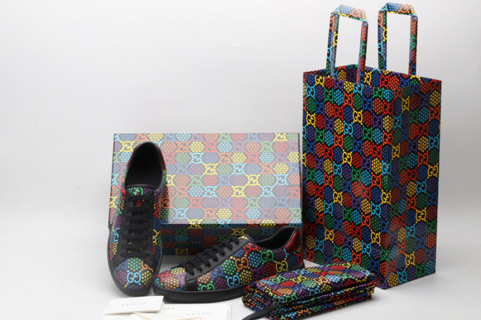 G*u*i ace embroidered low-top sneaker 610085 h2020 1110