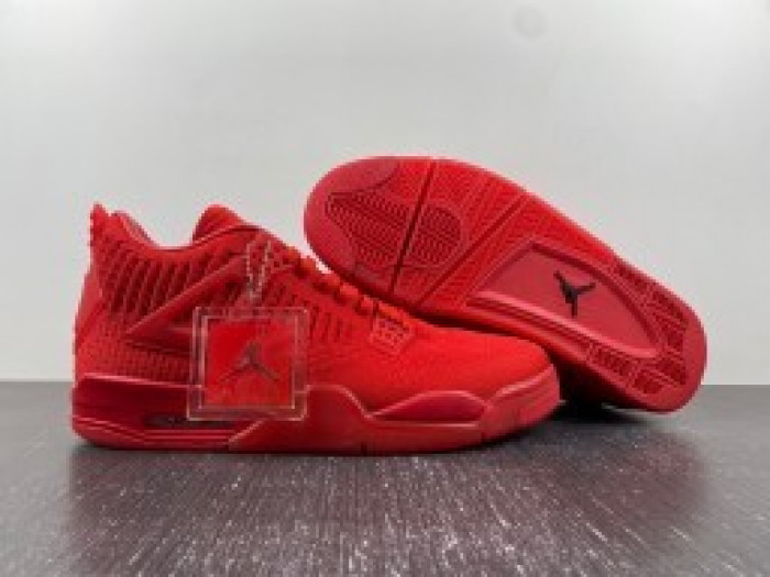 air jordan 4 flyknit “red” aq3559-600