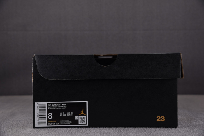 air jordan 1 mid shadow fire red dq8426-006