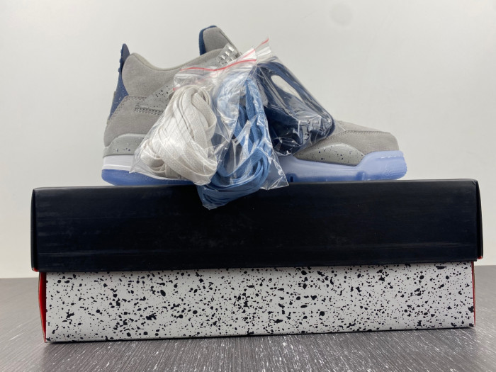air jordan 4 retro pe grayness / white aj4-1043505