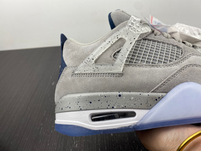 air jordan 4 retro pe grayness / white aj4-1043505