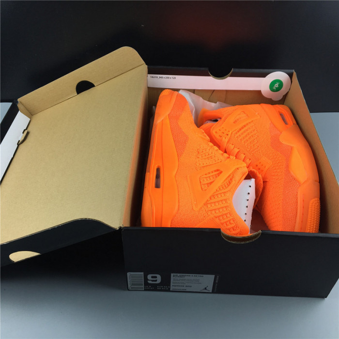 air jordan 4 flyknit “total orange” aq3559-800