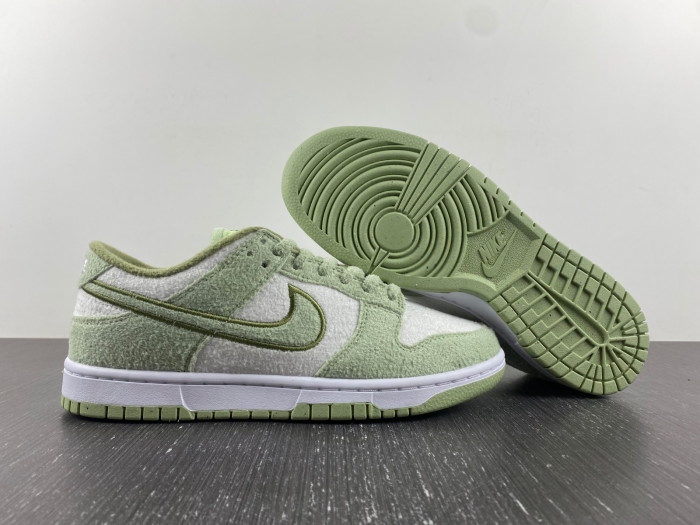 nike dunk low "fleece green" dq7579-300