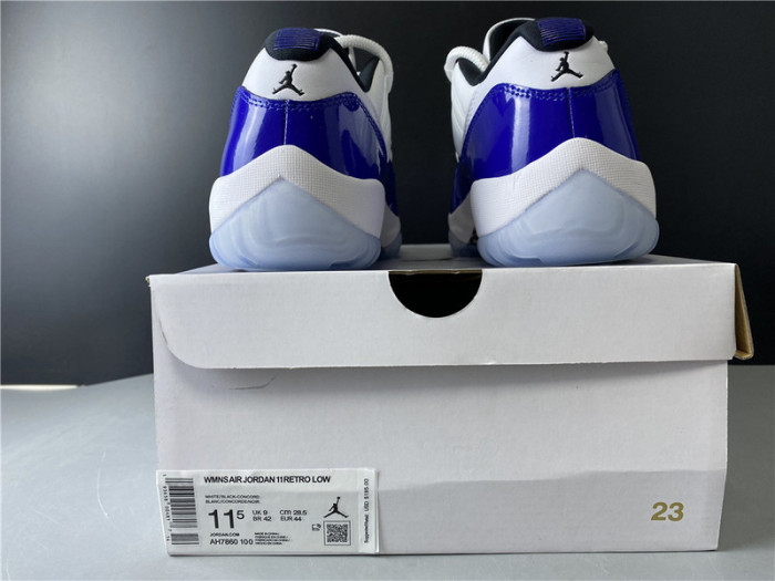 air jordan 11 retro low white concord ah7860-100